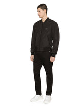 Wool jogging pants with tag -  | Dolce & Gabbana