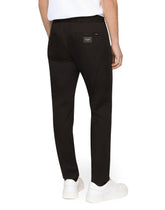 Wool jogging pants with tag -  | Dolce & Gabbana