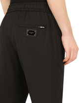 Wool jogging pants with tag -  | Dolce & Gabbana
