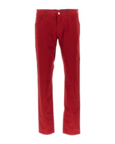 Solid-coloured stretch cotton trousers -  | Dolce &amp; Gabbana