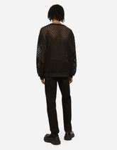 Black wash regular-fit jeans with abrasions -  | Dolce &amp; Gabbana