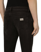 STRETCH DENIM REGULAR JEANS -  | Dolce & Gabbana