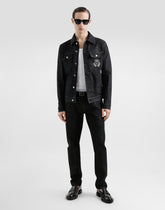 Regular-fit cotton jeans with tag -  | Dolce &amp; Gabbana
