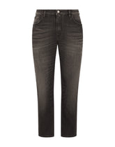 WASHED STRETCH DENIM LOOSE JEANS -  | Dolce & Gabbana