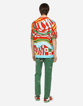 Overdyed loose-fit stretch jeans with abrasions -  | Dolce & Gabbana