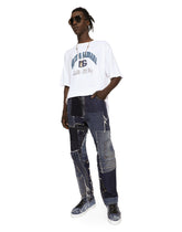 Loose stretch patchwork denim jeans -  | Dolce &amp; Gabbana