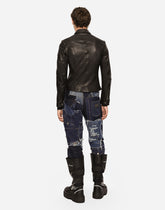 Loose patchwork denim jeans with rips -  | Dolce &amp; Gabbana
