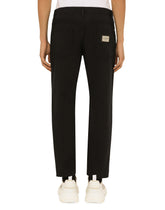 LOOSE STRETCH COTTON DRILL PANTS -  | Dolce & Gabbana