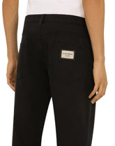 LOOSE STRETCH COTTON DRILL PANTS -  | Dolce & Gabbana
