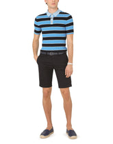 Stretch cotton shorts with DG patch -  | Dolce & Gabbana
