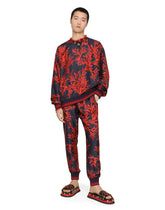 Coral-print silk jogging pants -  | Dolce & Gabbana
