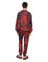 Coral-print silk jogging pants -  | Dolce & Gabbana