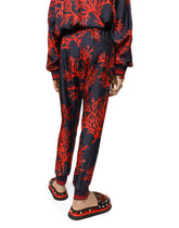 Coral-print silk jogging pants -  | Dolce & Gabbana