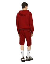 Jersey bermuda jogging shorts with small logoed plaque -  | Dolce & Gabbana