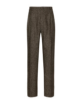 Straight-leg glen plaid wool pants -  | Dolce &amp; Gabbana