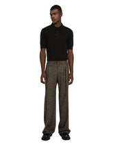 Straight-leg glen plaid wool pants -  | Dolce &amp; Gabbana