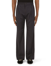 Pinstripe stretch wool pants -  | Dolce & Gabbana