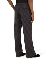 Pinstripe stretch wool pants -  | Dolce & Gabbana