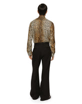 Stretch virgin wool pants with straight leg -  | Dolce &amp; Gabbana