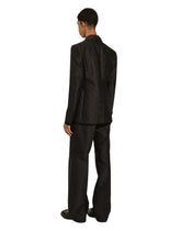 Silk jacquard pants with DG logo -  | Dolce & Gabbana