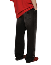 Oversize wide-leg washed jeans with DGVIB3 print -  | Dolce &amp; Gabbana