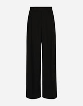 Tailored wool pants with darts -  | Dolce &amp; Gabbana