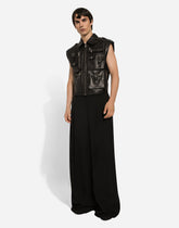 Tailored wool pants with darts -  | Dolce &amp; Gabbana