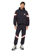 Checked wool jogging pants with DG patch -  | Dolce & Gabbana