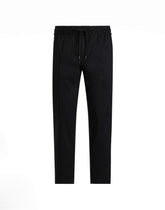 Stretch cotton gabardine jogging pants -  | Dolce &amp; Gabbana