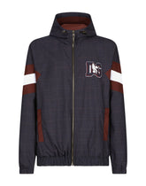 Checked wool jacket with DG patch -  | Dolce & Gabbana