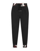 Wool jogging pants with camouflage-print details -  | Dolce & Gabbana
