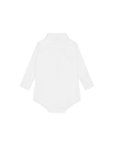 Stretch poplin shirt-style babygrow -  | Dolce &amp; Gabbana
