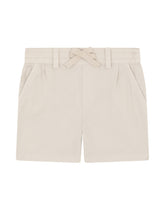 Garment-dyed canvas shorts with drawstring -  | Dolce &amp; Gabbana