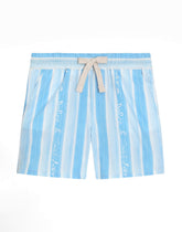 Poplin shorts with striped print -  | Dolce &amp; Gabbana