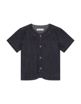 Denim shirt with Dolce&amp;Gabbana logo -  | Dolce &amp; Gabbana