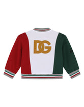 Jersey bomber jacket with Italy patch -  | Dolce & Gabbana