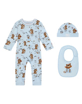 3-piece gift set in baby leopard-print jersey -  | Dolce & Gabbana
