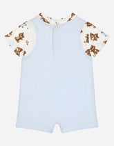 Baby leopard-print jersey onesie -  | Dolce & Gabbana