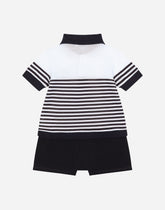 Piqué onesie with DG logo -  | Dolce & Gabbana