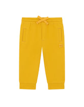 Jersey jogging pants with DG logo embroidery -  | Dolce & Gabbana