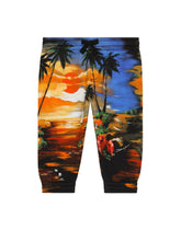 Jersey jogging pants with Hawaiian print -  | Dolce & Gabbana