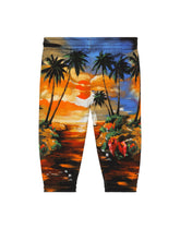 Jersey jogging pants with Hawaiian print -  | Dolce & Gabbana