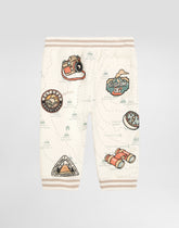 Oversized sweatpants with map print -  | Dolce &amp; Gabbana