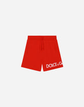 Jersey jogging shorts with logo print -  | Dolce &amp; Gabbana
