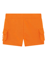 Jersey jogging shorts with logo plate -  | Dolce & Gabbana