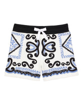 Jersey shorts with Marina print -  | Dolce & Gabbana