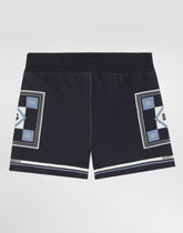 Sweatshirt-fabric shorts with print -  | Dolce &amp; Gabbana