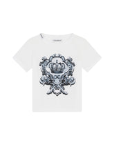 Jersey t-shirt with DG crown print -  | Dolce &amp; Gabbana