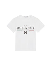 Jersey t-shirt with Made in Italy print -  | Dolce & Gabbana