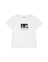 Jersey T-shirt with DG logo patch -  | Dolce & Gabbana